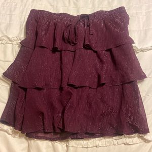 Francescas Purple Shiny Skirt